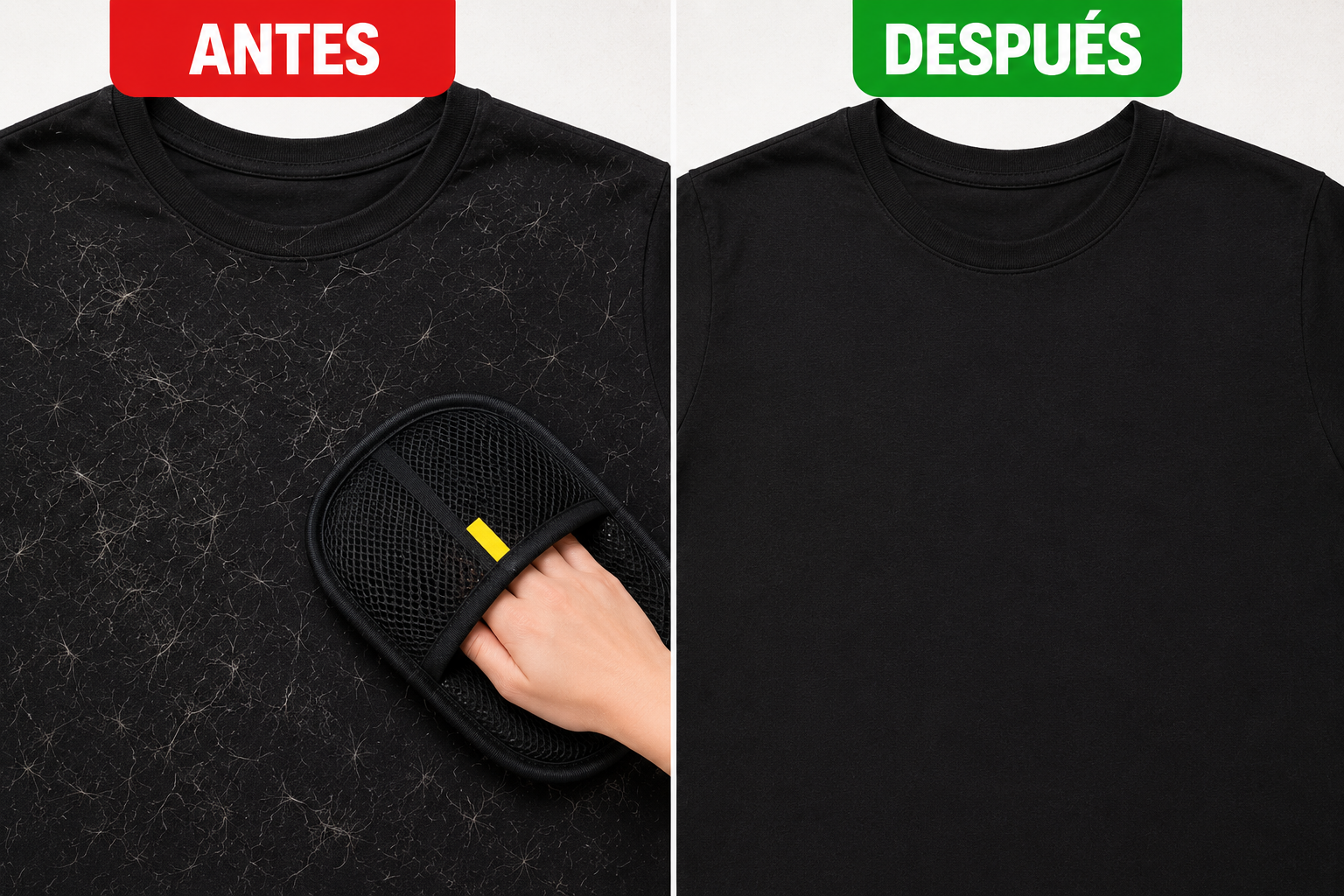 Guante cepillo quitapelusas